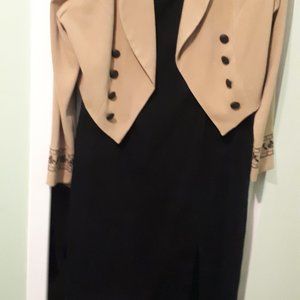 Suede Blazer and sleeveless dreas